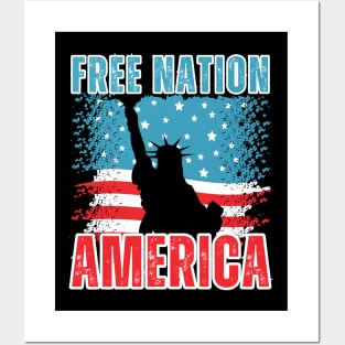 Free Nation America Posters and Art